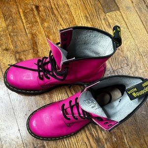 Dr. Marten pink boots